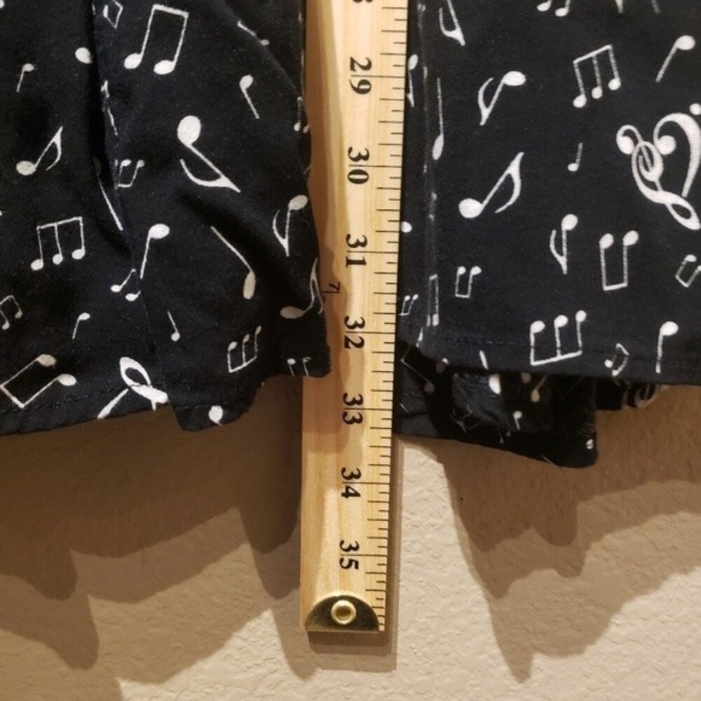 Hot Topic Fit and Flare Black White Music Note Dress Size Small - Picture 7 of 7